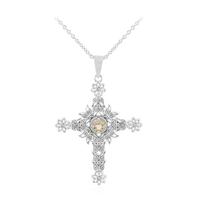 Citrine Silver Necklace
