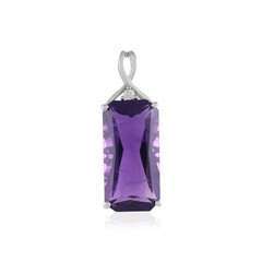 Siberian Amethyst Silver Pendant