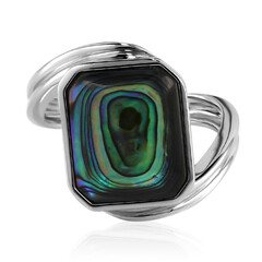 Abalone Shell Silver Ring