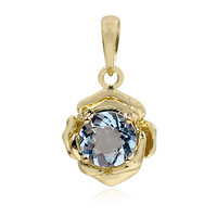 18K Santa Maria Aquamarine Gold Pendant