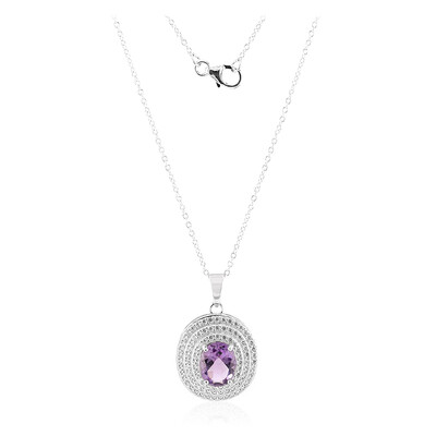 Amethyst Silver Necklace