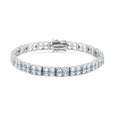 Sky Blue Topaz Silver Bracelet