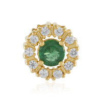 Green apatite Silver Pendant