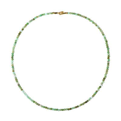 Chrysoprase Silver Necklace