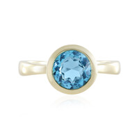 9K Swiss Blue Topaz Gold Ring (de Melo)