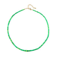 Green Ethopian Opal Silver Necklace