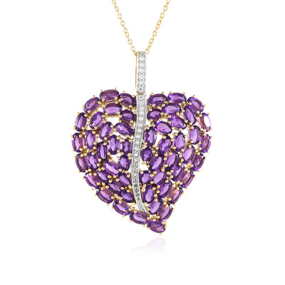 Zambian Amethyst Silver Necklace