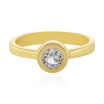 White Topaz Silver Ring
