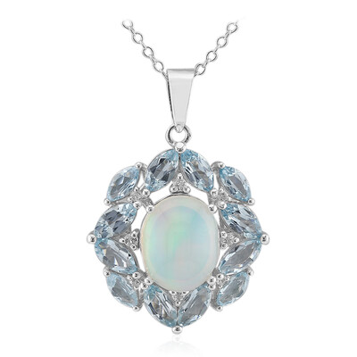 Welo Opal Silver Necklace