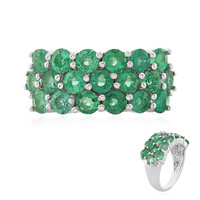 Ethiopian Emerald Silver Ring