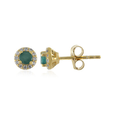 Grandidierite Silver Earrings