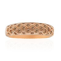 9K SI1 Argyle Rose De France Diamond Gold Ring