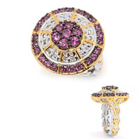 Rhodolite Silver Ring (Gems en Vogue)