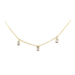 9K SI2 (G) Diamond Gold Necklace (de Melo)