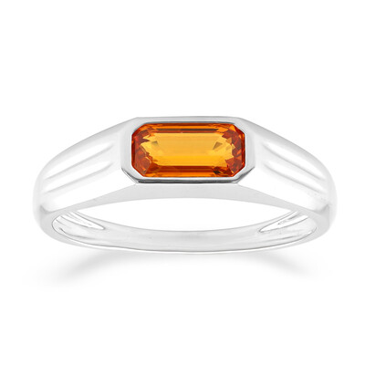9K Ban Ka Cha Orange Sapphire Gold Ring