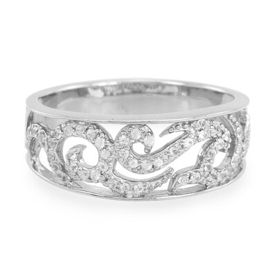 White Sapphire Silver Ring