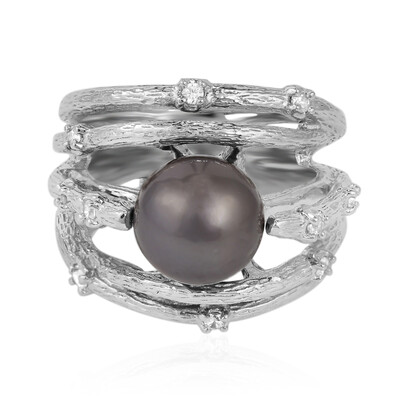 Tahitian Pearl Silver Ring (TPC)