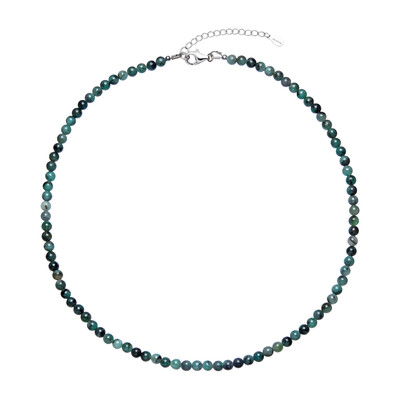 Emerald Silver Necklace