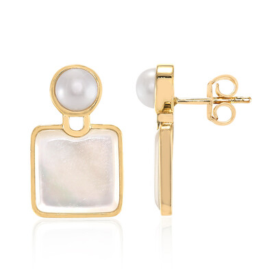 Mother of Pearl Silver Earrings