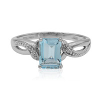Sky Blue Topaz Silver Ring