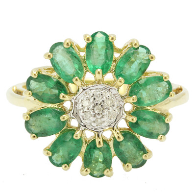 Nova Era Emerald Silver Ring
