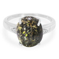 Leopard Opal Silver Ring