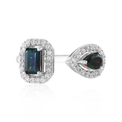 Mezezo Opal Silver Ring (Adela Silber)