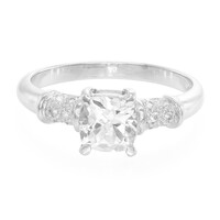 Goshenite Silver Ring