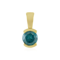 9K I3 Blue Diamond Gold Pendant