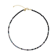 Black Tourmaline Silver Necklace