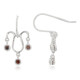 Fancy Diamond Silver Earrings