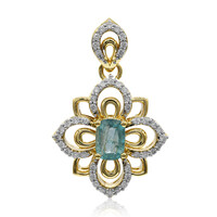 18K Grandidierite Gold Pendant (AMAYANI)