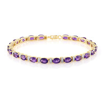 Zambian Amethyst Silver Bracelet