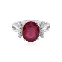 Bemainty Ruby Silver Ring