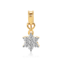 18K IF (D) Diamond Gold Pendant
