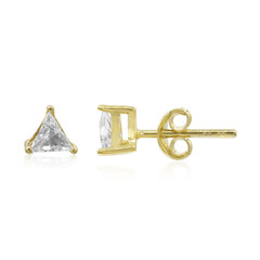 White Topaz Silver Earrings