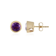 Siberian Amethyst Silver Earrings