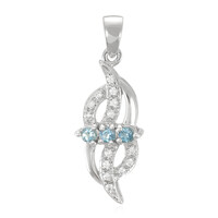 Santa Maria Aquamarine Silver Pendant