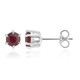 Bemainty Ruby Silver Earrings