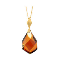 Cherry Baltic Amber Silver Necklace