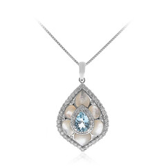 14K AAA Brazilian Aquamarine Gold Necklace (CIRARI)