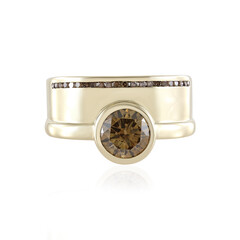 9K I2 Champagne Diamond Gold Ring (de Melo)