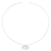 Mother of Pearl Silver Choker