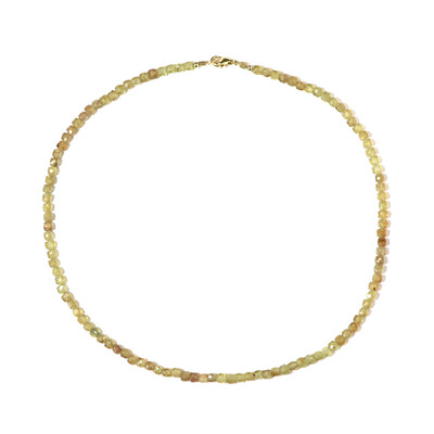 Green apatite Silver Necklace