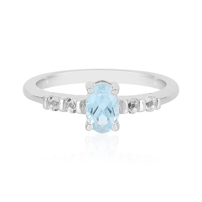 Sky Blue Topaz Silver Ring
