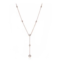 10K AAA Morganite Gold Necklace