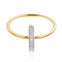 9K I3 (I) Diamond Gold Ring