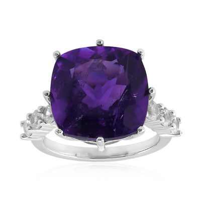Moroccan Amethyst Silver Ring