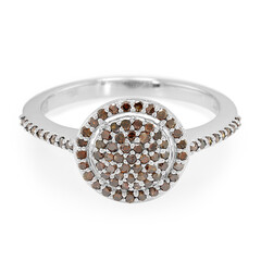 Fancy Diamond Silver Ring