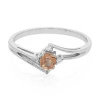Padparadscha Sapphire Silver Ring